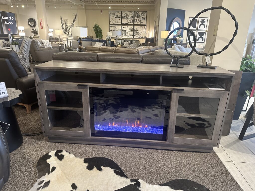 Entertainment Unit With Electric Fireplace